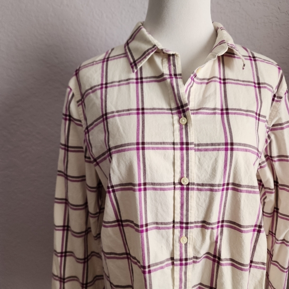 Banana Republic plaid top - Picture 2 of 6